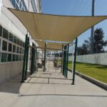 Cubierta de malla sombra tensionada para parque